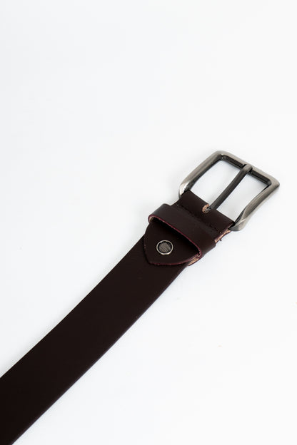 Dark Brown Leather Belt – 40 mm – Handmade in Australia – Custom Size