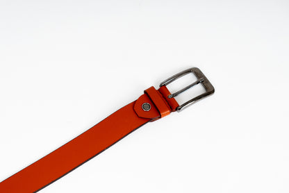 Tan Leather Belt – 35 mm – Handmade in Australia – Custom Size