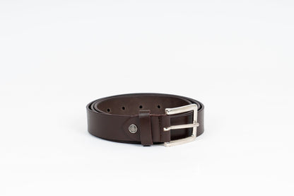 Dark Brown Leather Belt – 35 mm – Handmade in Australia - Leather Guy