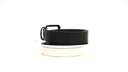 Black Leather Belt – 40 mm – Handmade in Australia – Custom Size