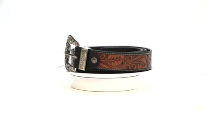 Brown Cowboy Leather Belt – Handmade Western Style